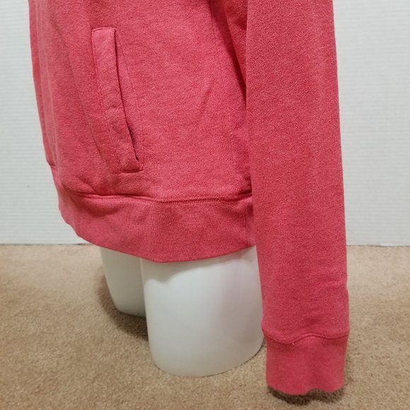 Victoria's Secret PINK sweatshirt Small dog logo graphic 1/4 zip collegiate - Picture 8 of 15